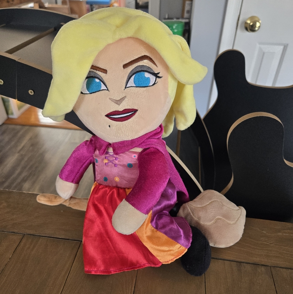 Disney Hocus Pocus Sarah Sanderson Riding a Broom Plush